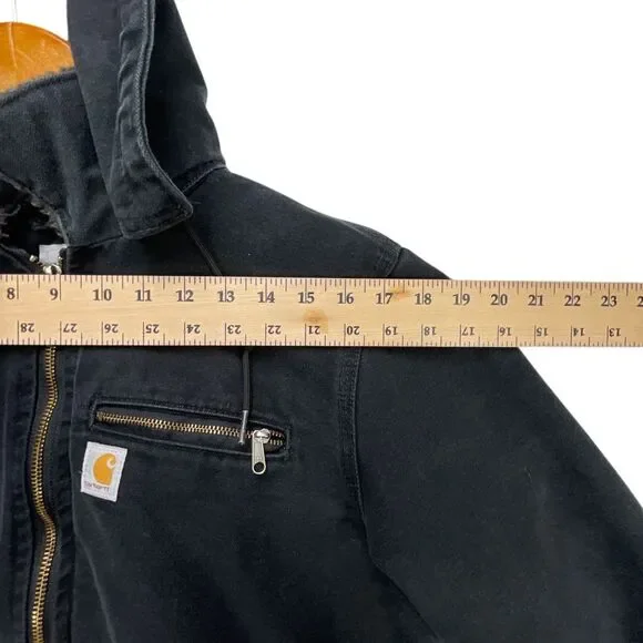 Carhartt Wildwood Jacket Sherpa Lined Womens Large 100815-001 Black - Picture 7 of 14